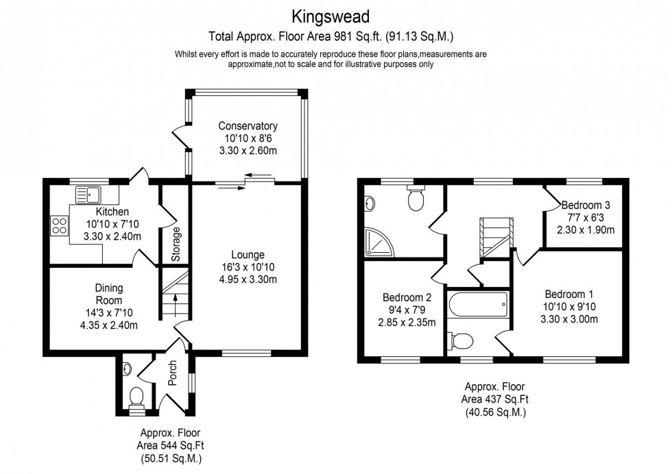 Floorplan for Kingsmead, Chorley, PR7