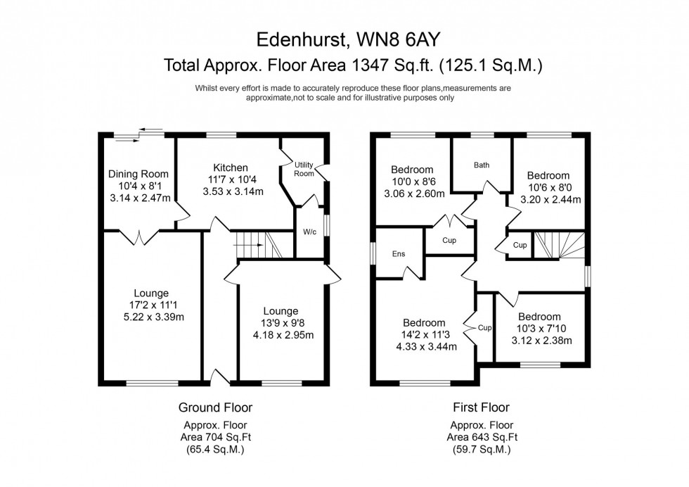 Floorplan for Edenhurst, Skelmersdale, WN8
