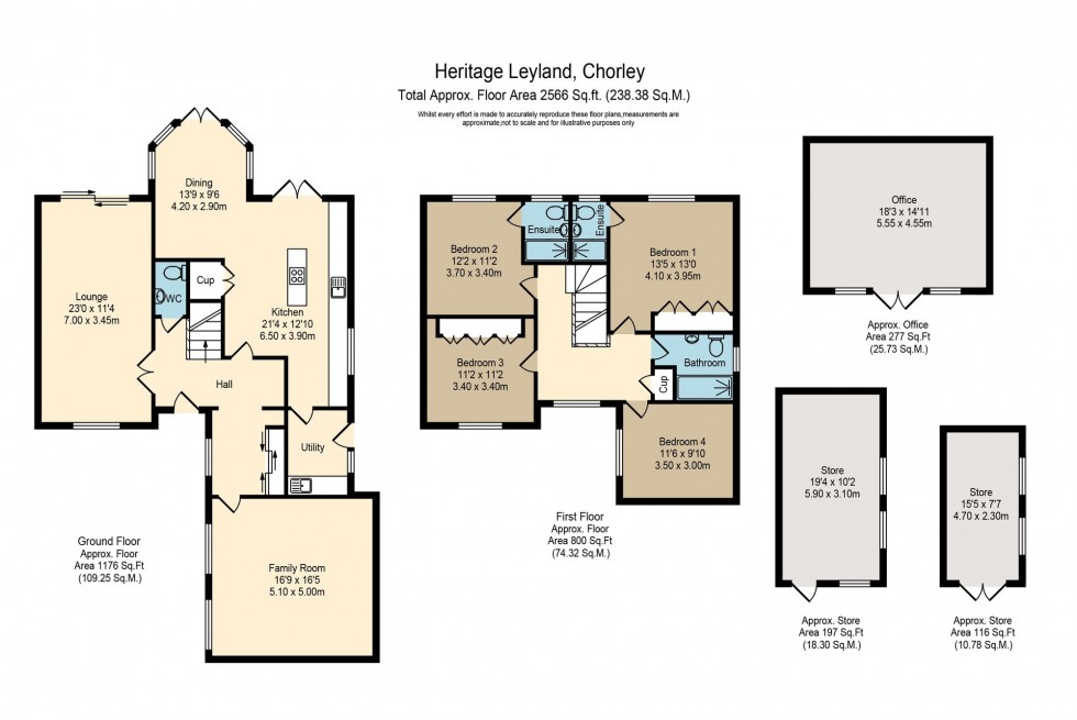 Floorplan for The Heritage, Leyland, PR25
