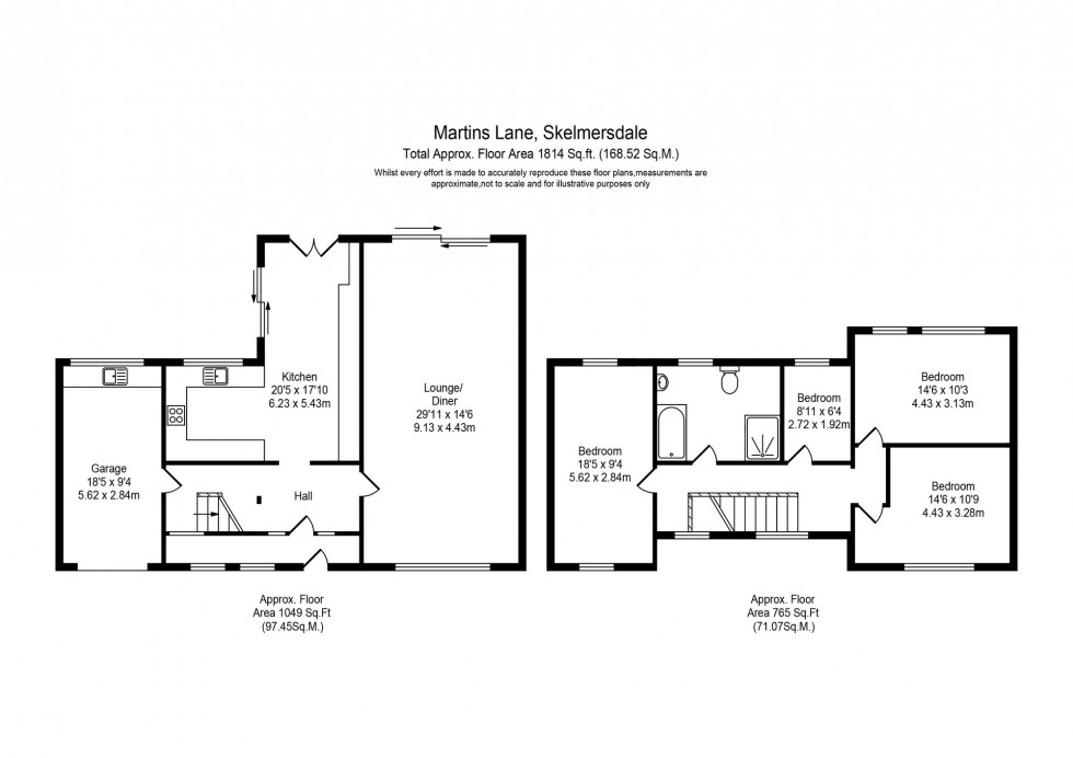 Floorplan for Blakehall, Skelmersdale, WN8