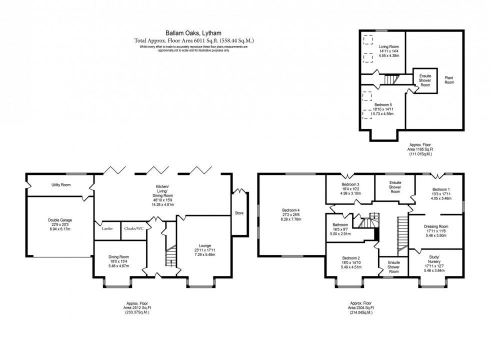 Floorplan for Ballam Oaks, Lytham St. Annes, FY8
