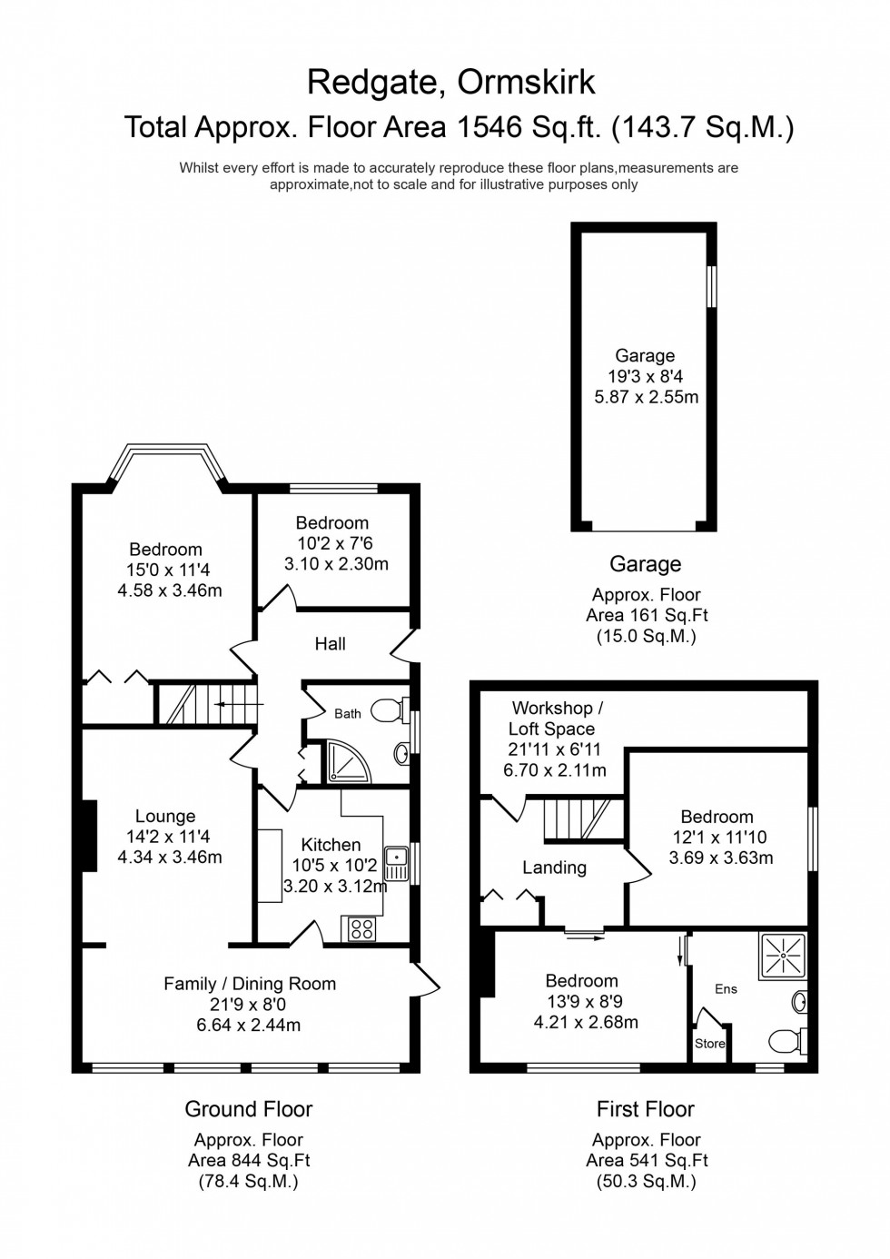 Floorplan for Redgate, Ormskirk, L39
