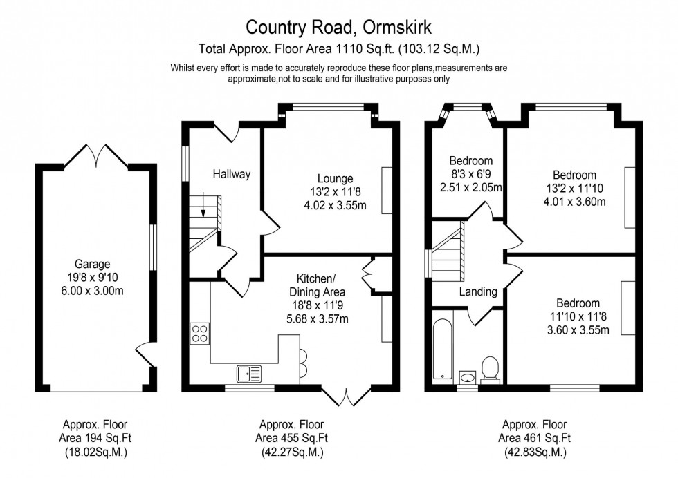 Floorplan for County Road, Ormskirk, L39