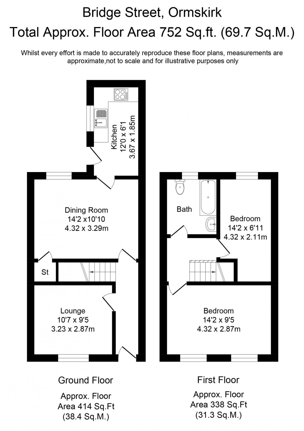 Floorplan for Bridge Street, Ormskirk