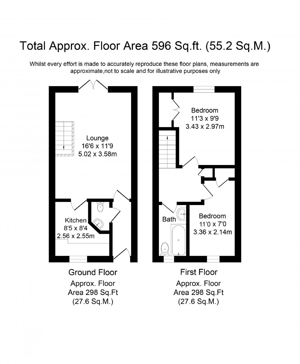Floorplan for Campbell Crescent, Kirkby