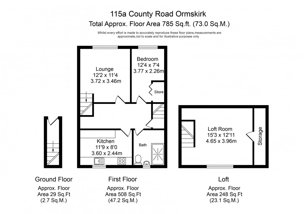 Floorplan for County Road, Ormskirk