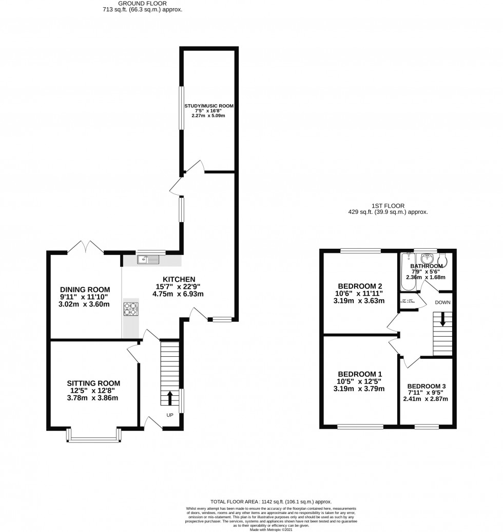 Floorplan for Greenfield Avenue, Parbold