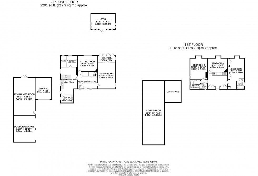Floorplan for Rookery Road, Southport