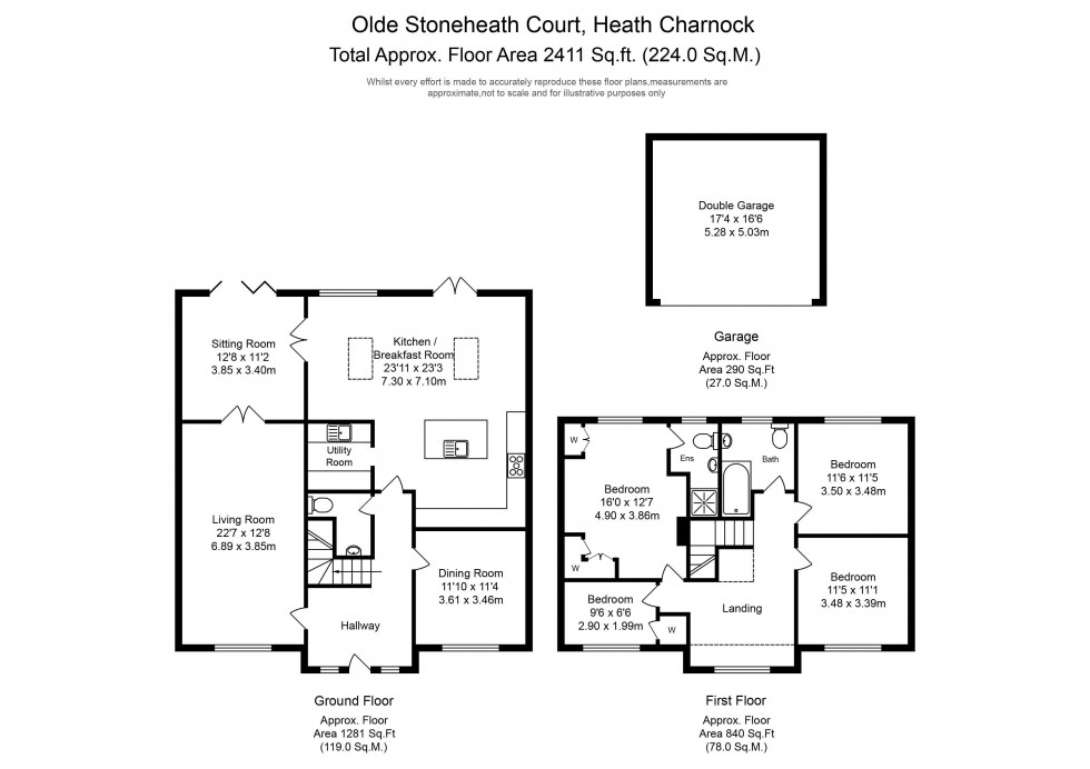 Floorplan for Olde Stoneheath Court, Long Lane, Heath Charnock