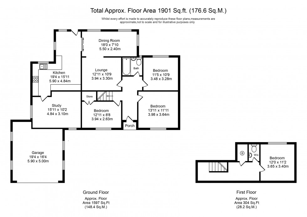 Floorplan for Liverpool Road, Bickerstaffe