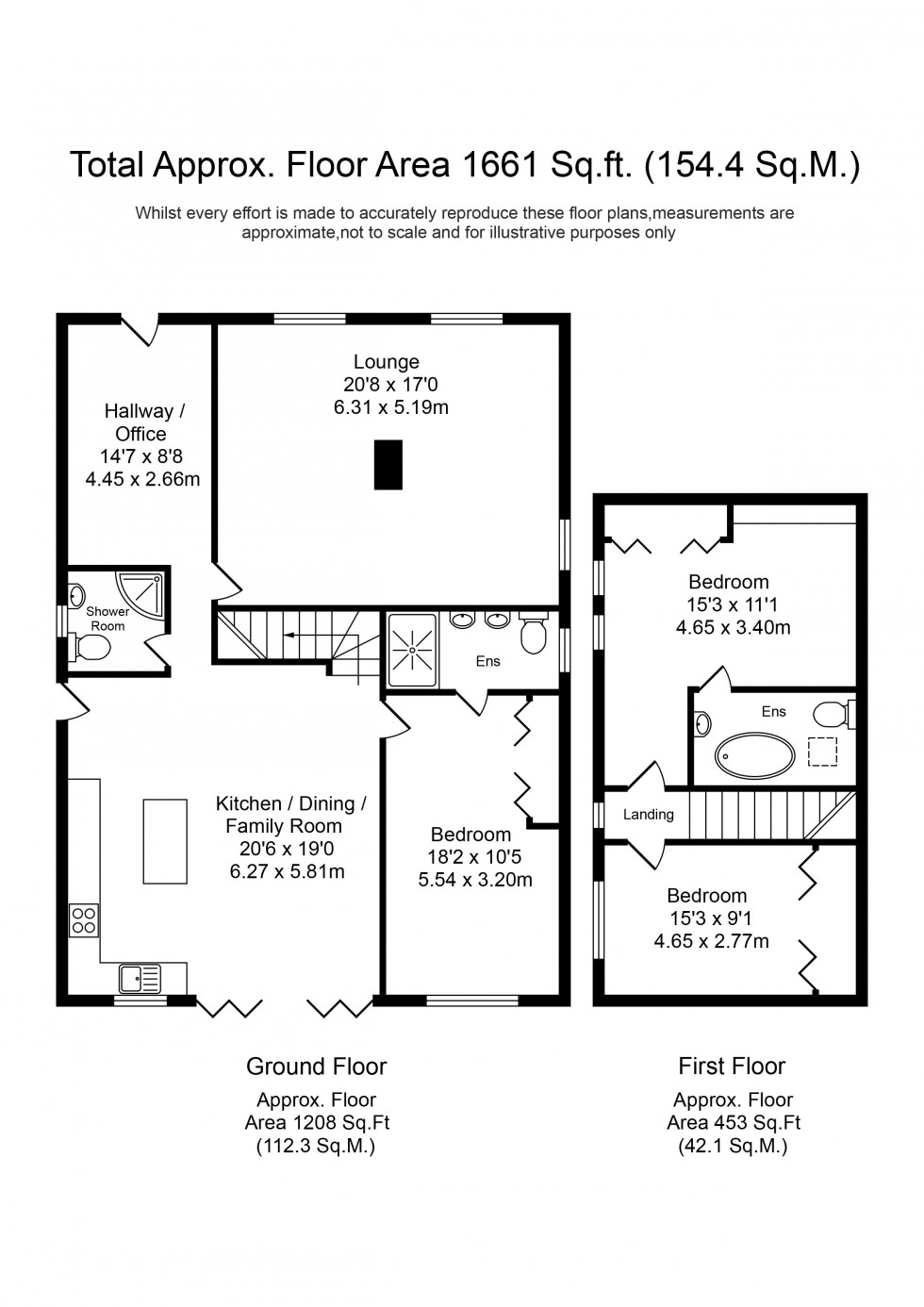 Floorplan for Robin Lane, Parbold
