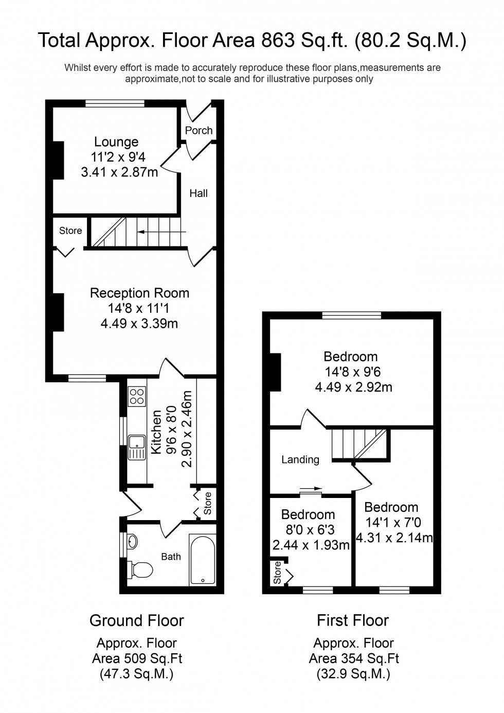 Floorplan for Halsall Lane, Ormskirk