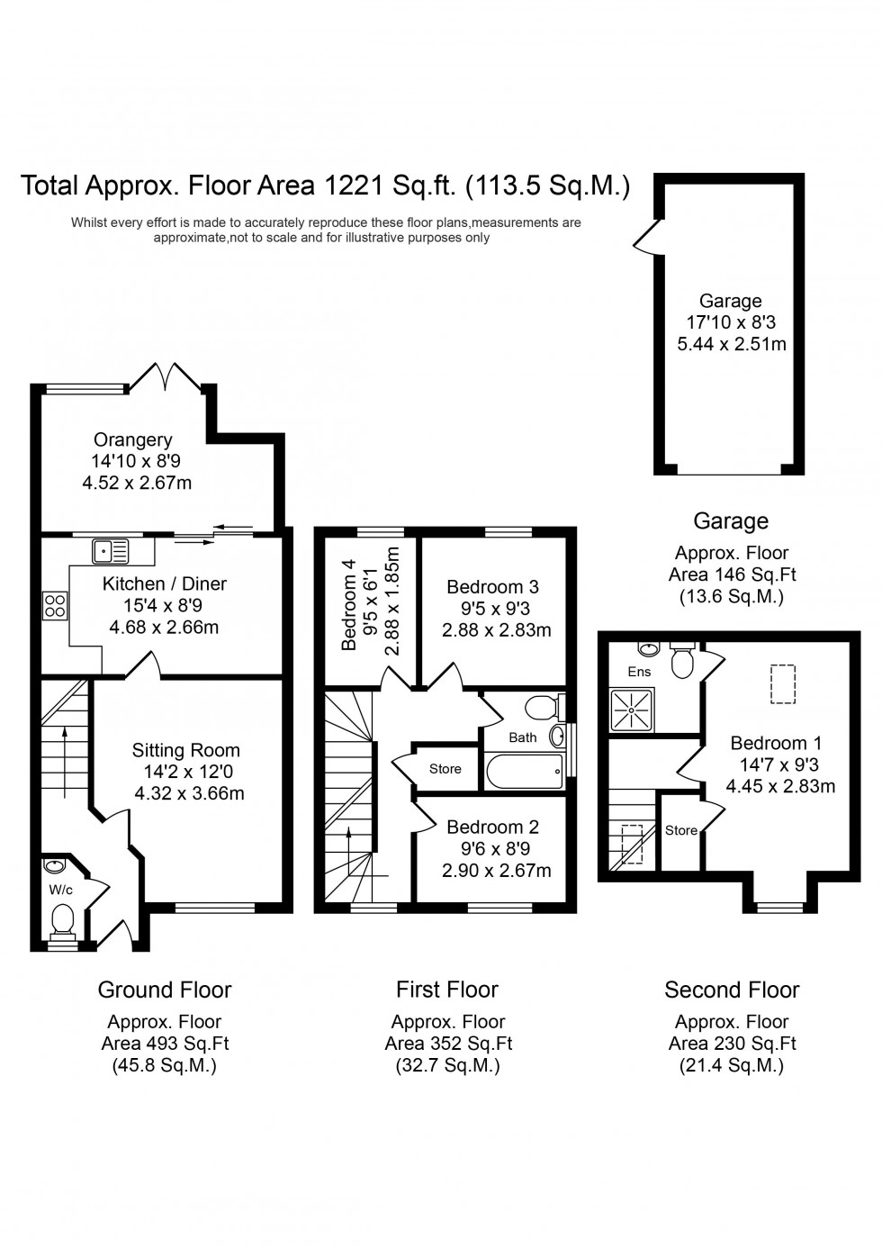 Floorplan for Mulberry Close, Ormskirk