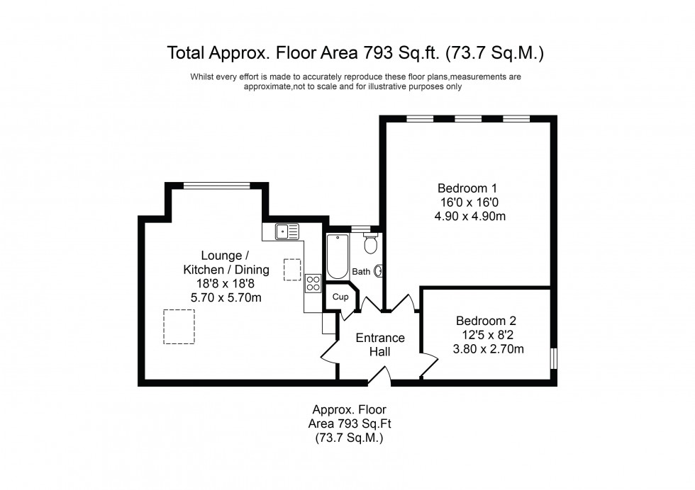 Floorplan for Lulworth Road, Birkdale