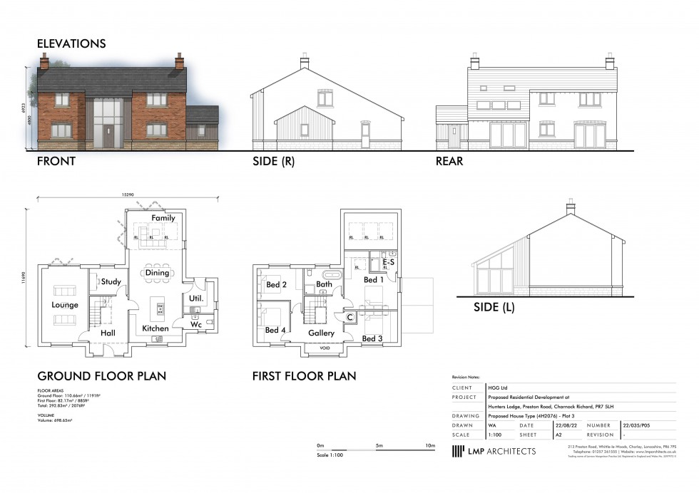 Floorplan for Preston Road, Charnock Richard