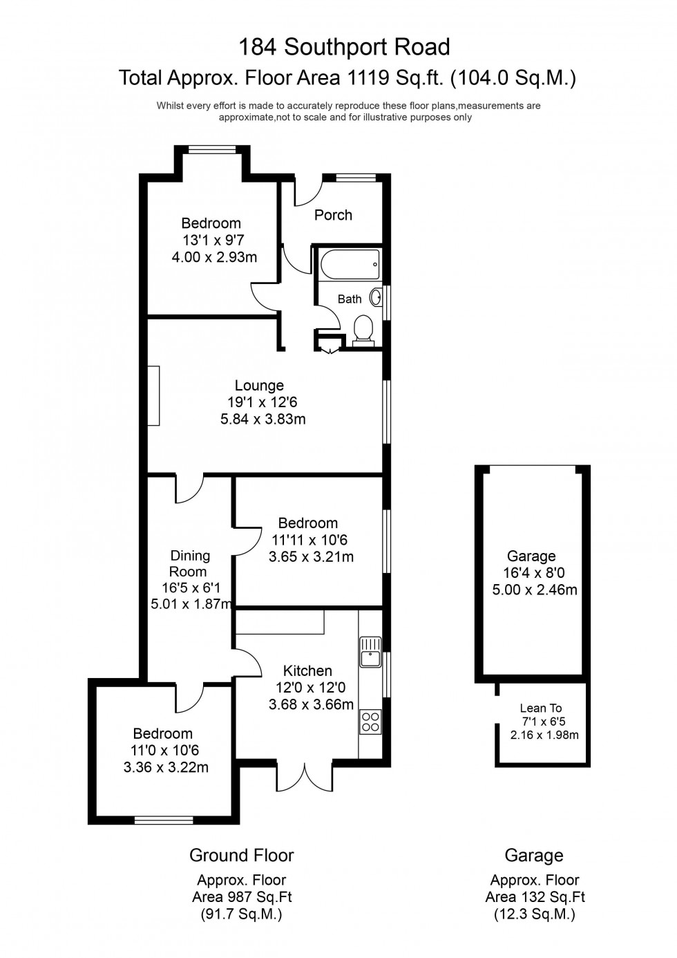 Floorplan for Southport Road, Ormskirk