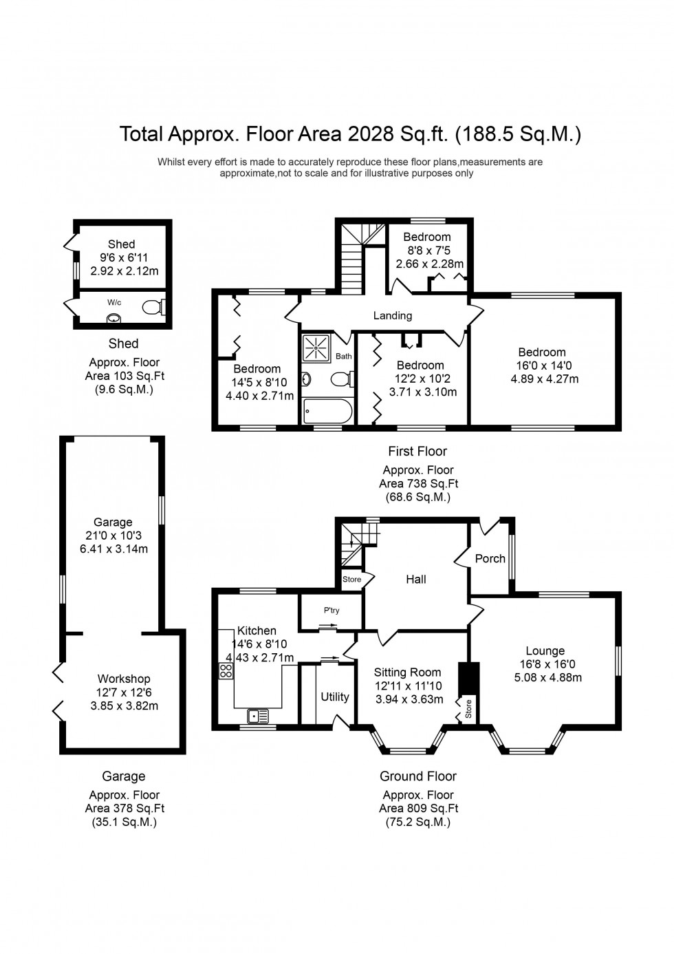 Floorplan for Southport Road, Lydiate