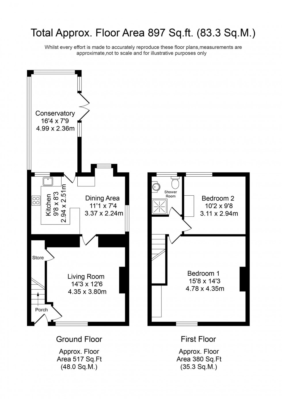 Floorplan for Course Lane, Newburgh