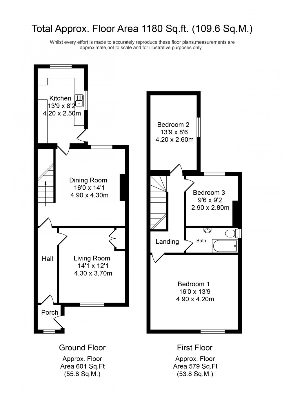 Floorplan for Chapel Lane, Burscough