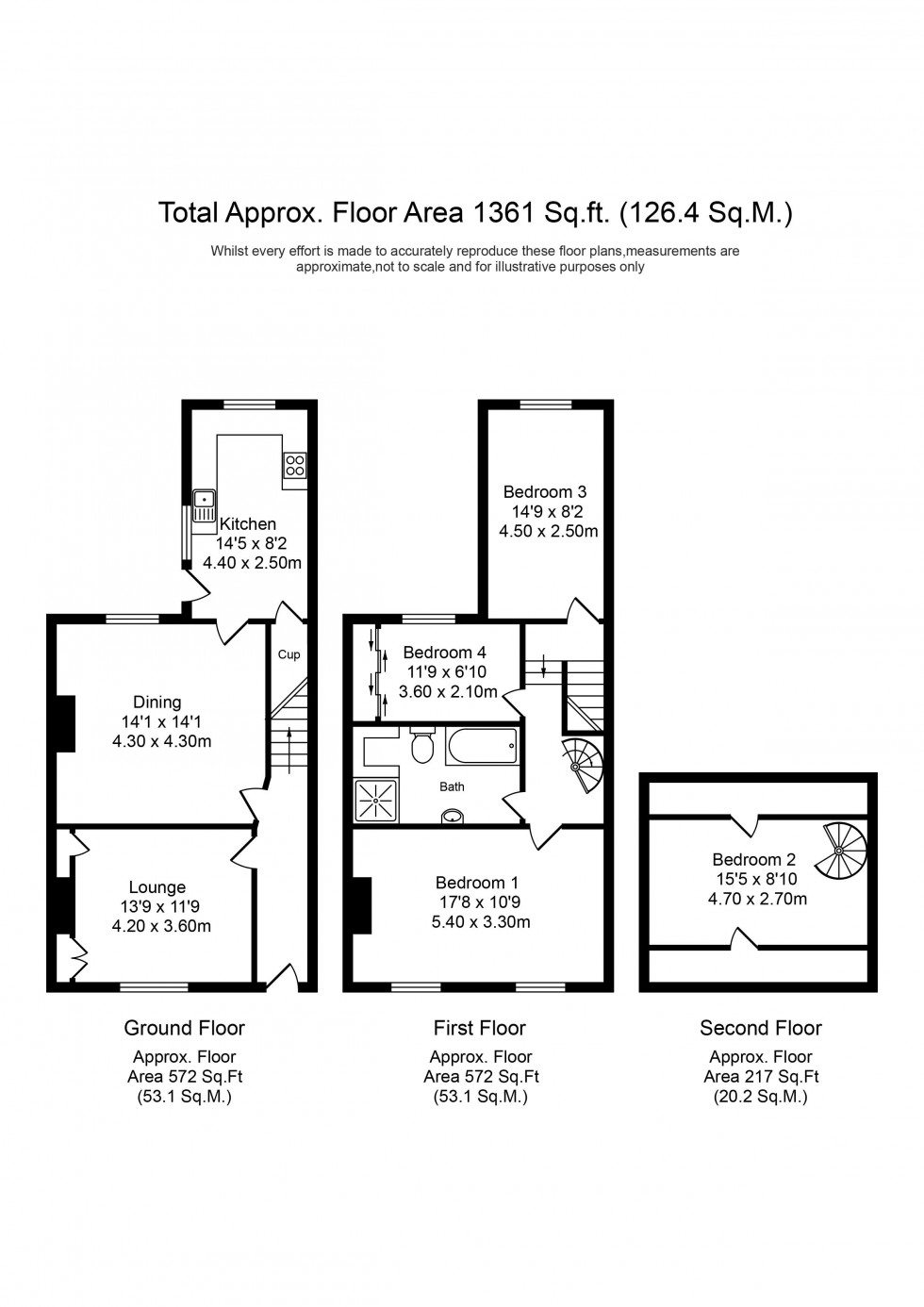 Floorplan for Railway Road, Brinscall