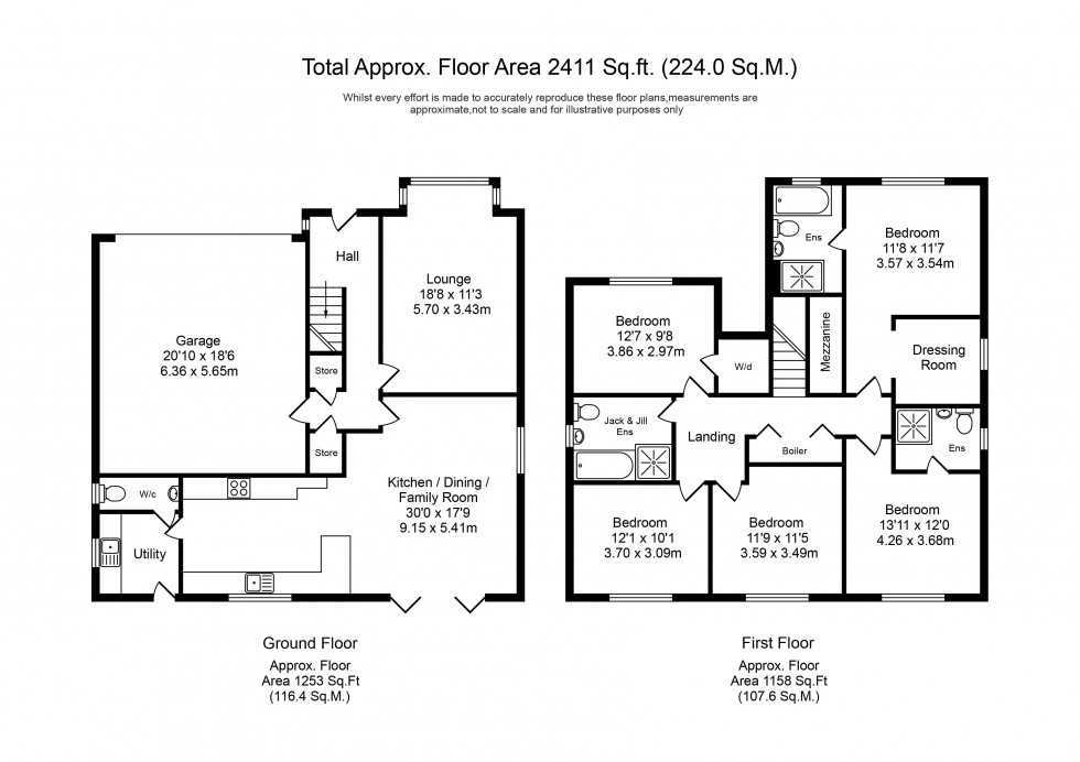 Floorplan for Greystones Drive, Black Moss Lane, Scarisbrick