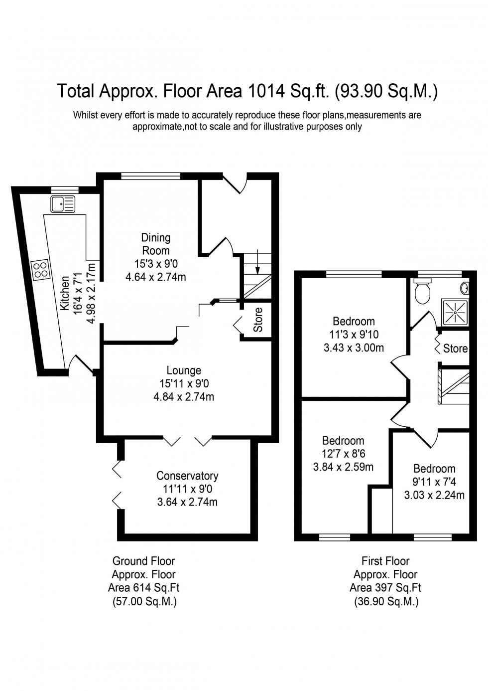 Floorplan for Cherry Tree Lane, Aughton