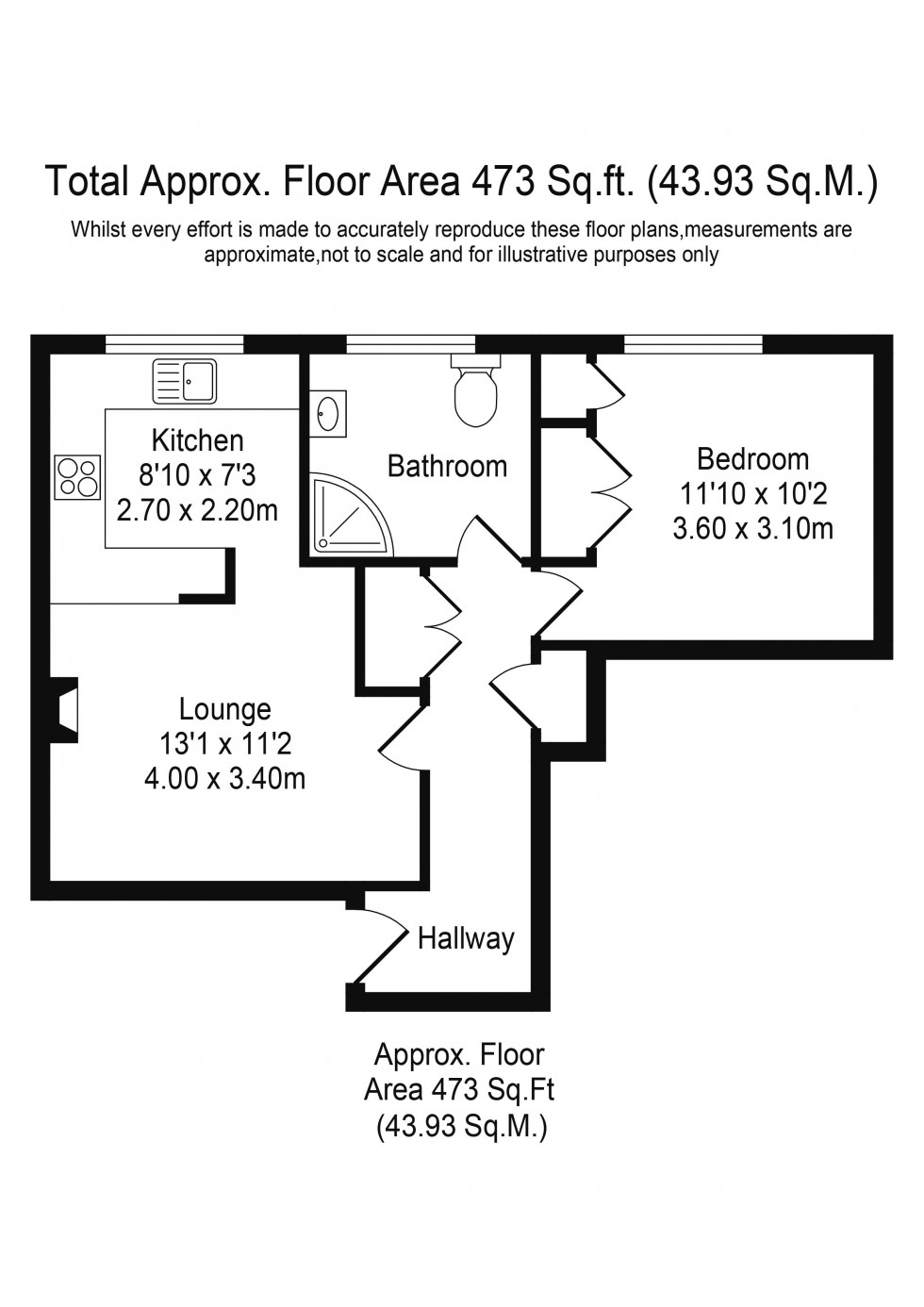 Floorplan for The Common, Parbold