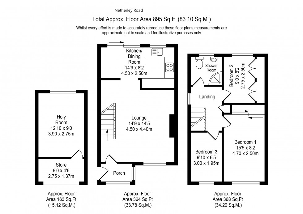Floorplan for Netherley Road, Chorley