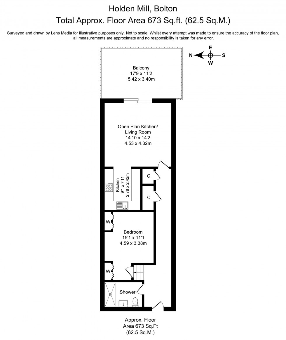 Floorplan for Blackburn Road, Bolton
