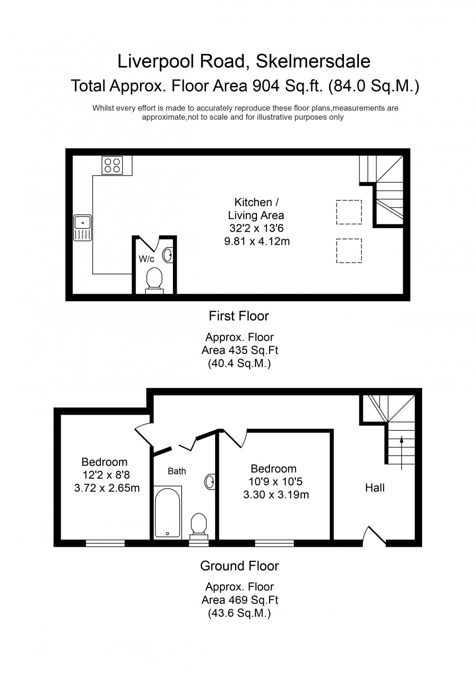 Floorplan for Liverpool Road, Skelmersdale
