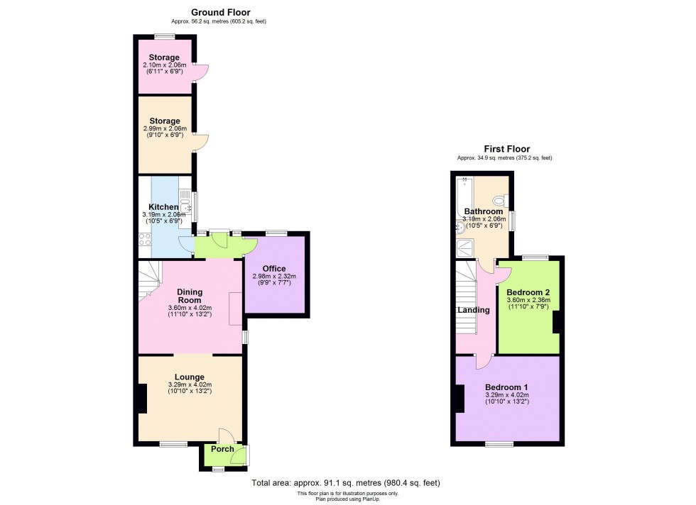 Floorplan for Liverpool Road South, Burscough