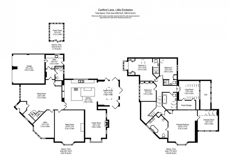 Floorplan for Cartford Lane, Little Eccleston, PR3