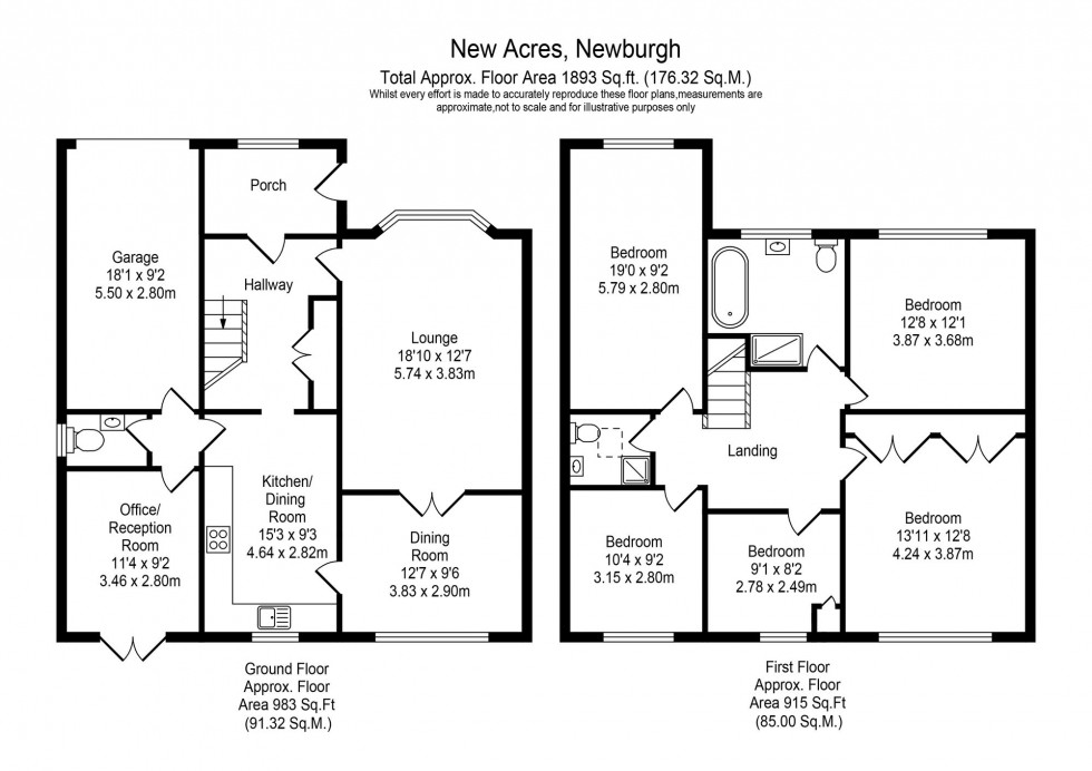 Floorplan for New Acres, Newburgh, WN8