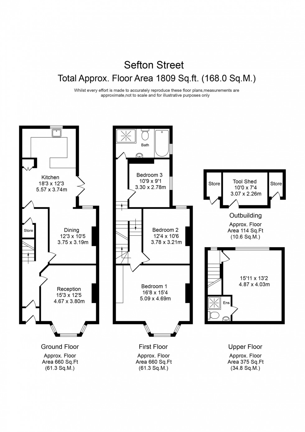 Floorplan for Sefton Street, Southport, PR8