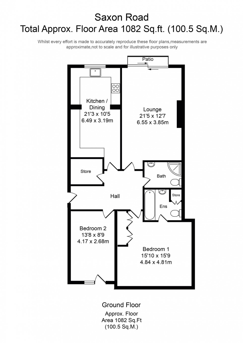 Floorplan for Saxon Road, Saxenholme, PR8