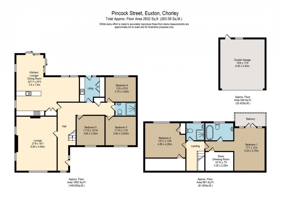 Floorplan for Pincock Street, Euxton, PR7