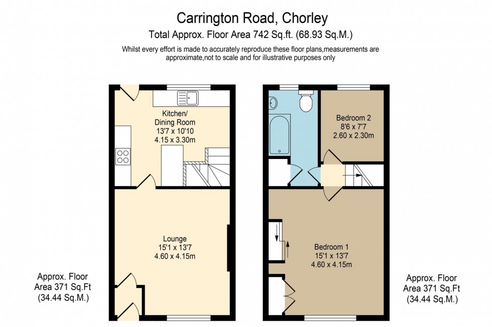 Floorplan for Carrington Road, Chorley, PR7