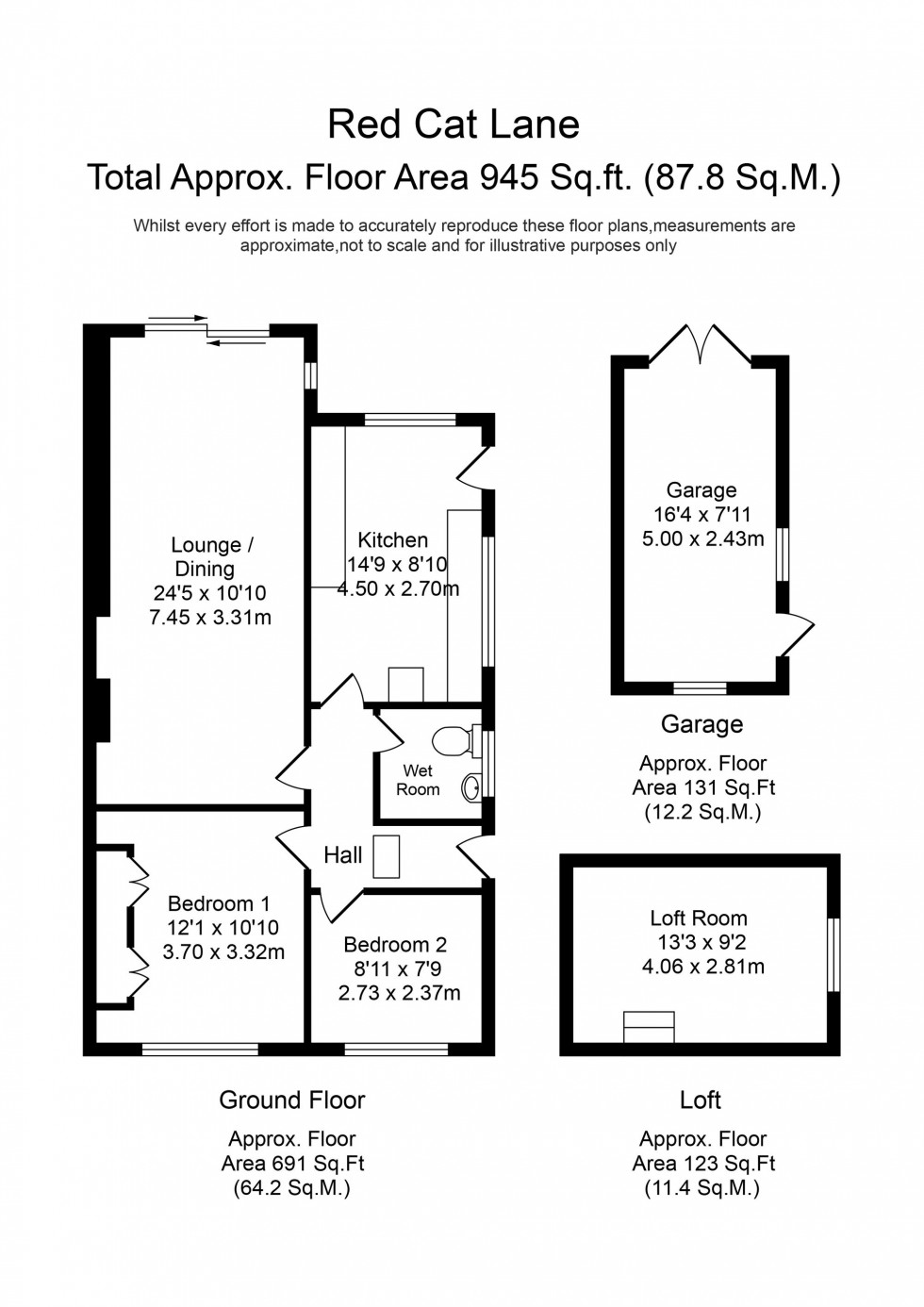 Floorplan for Red Cat Lane, Burscough, L40