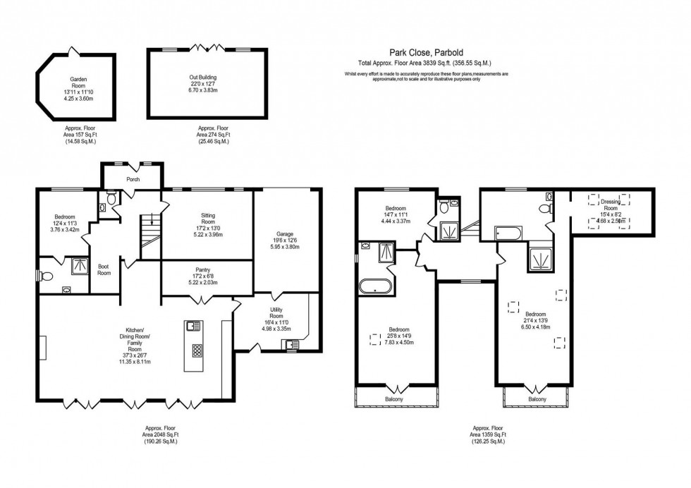 Floorplan for Park Close, Parbold, WN8