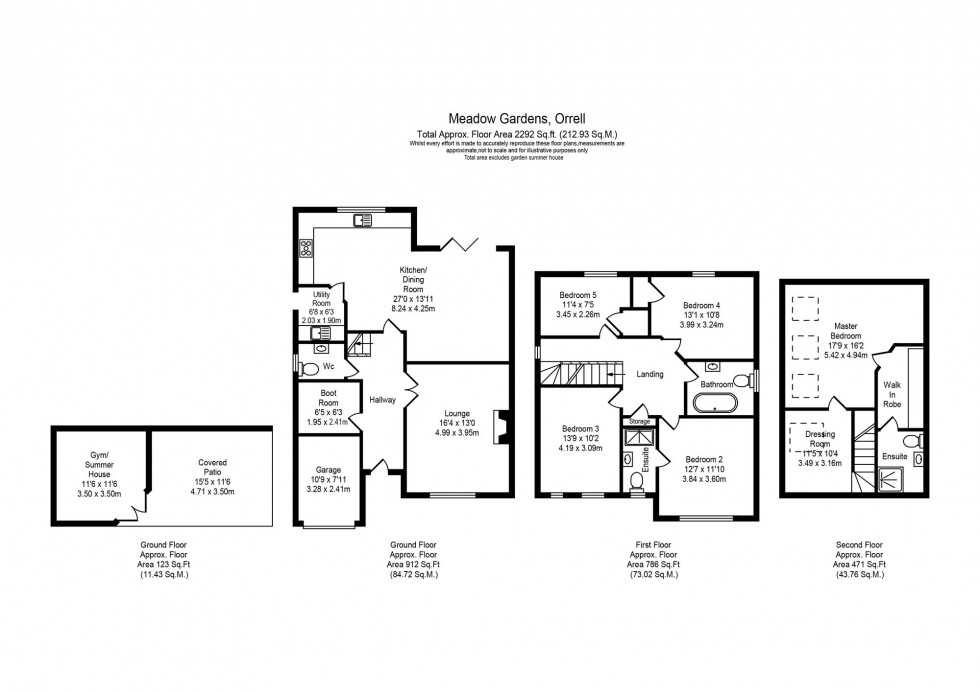 Floorplan for Meadow Gardens, Orrell, WN5