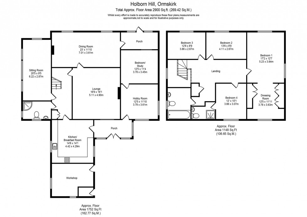 Floorplan for Holborn Hill, Ormskirk, L39