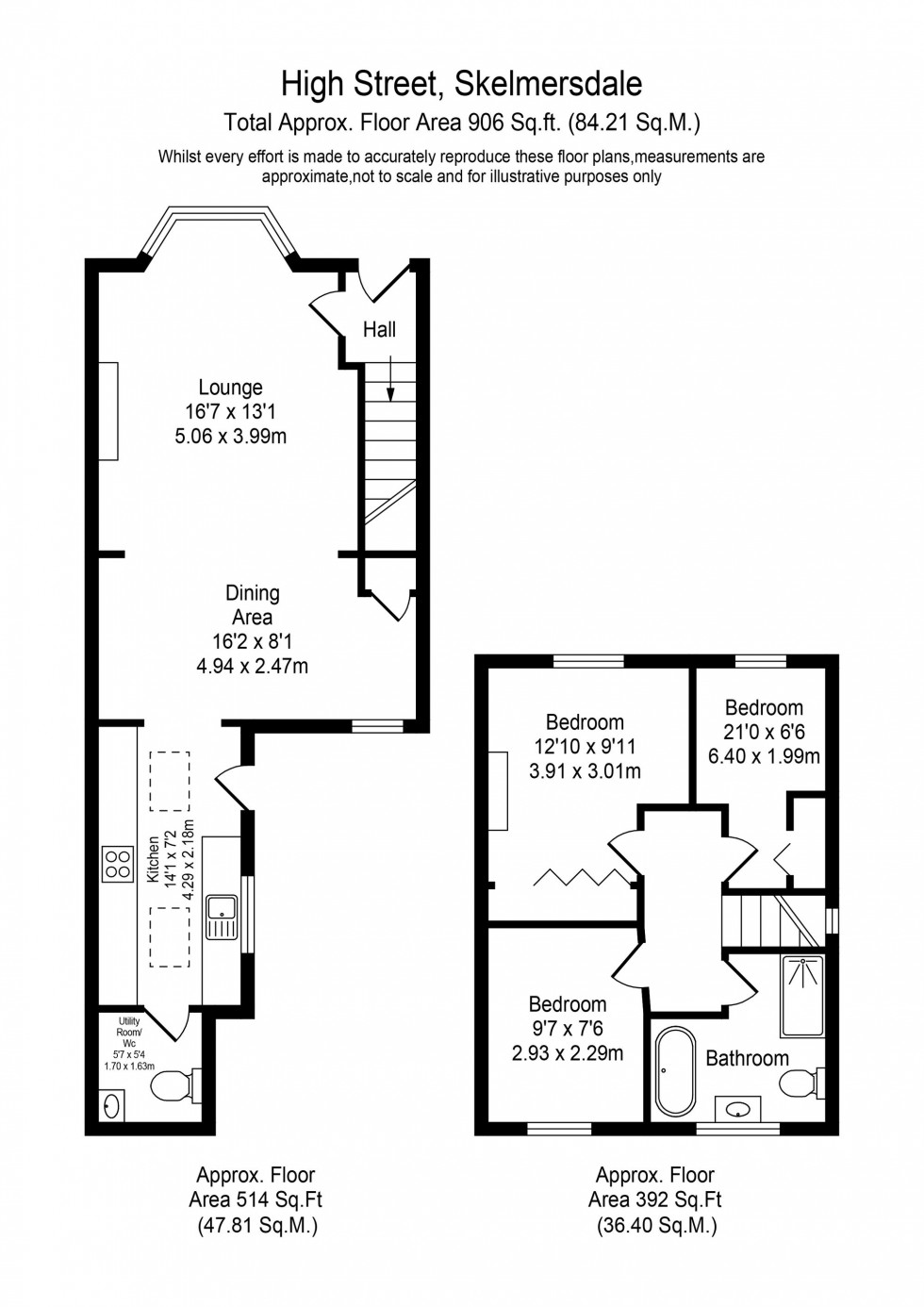 Floorplan for High Street, Skelmersdale, WN8