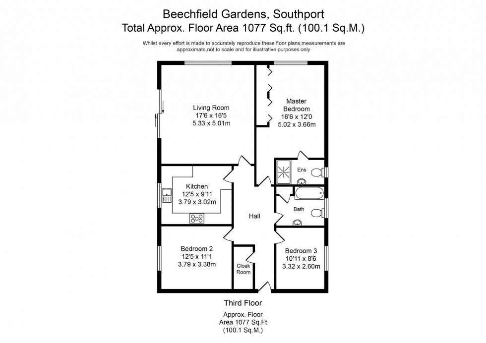 Floorplan for Beechfield Gardens, The Willows Beechfield Gardens, PR8