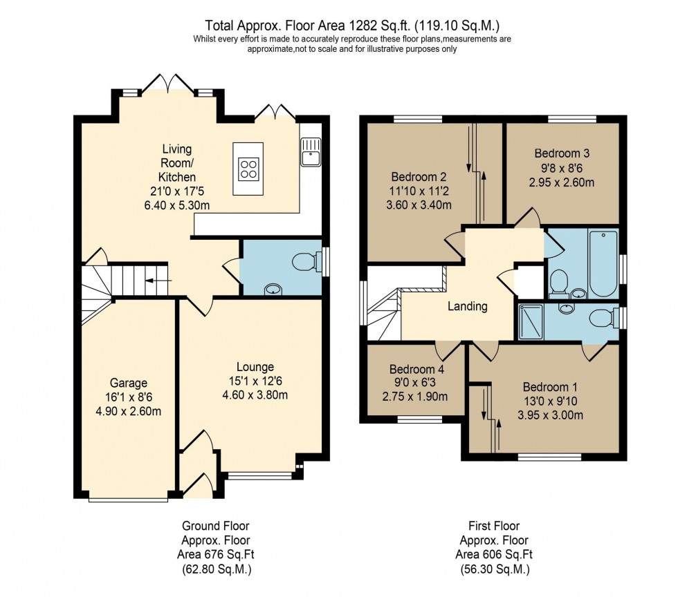 Floorplan for Marchioness Drive, Euxton, PR7
