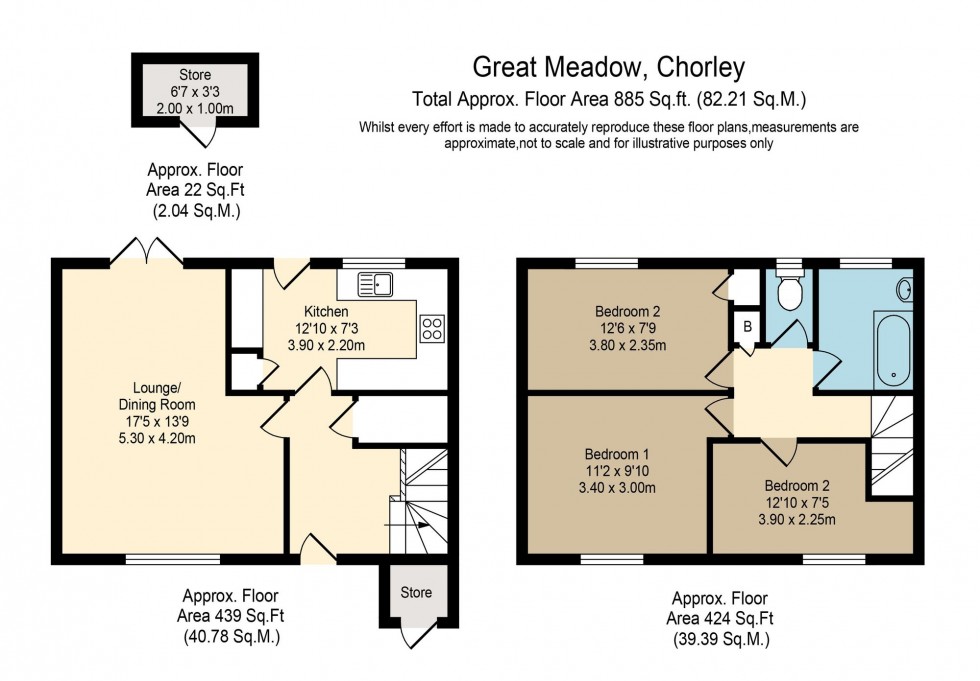 Floorplan for Great Meadow, Chorley, PR7