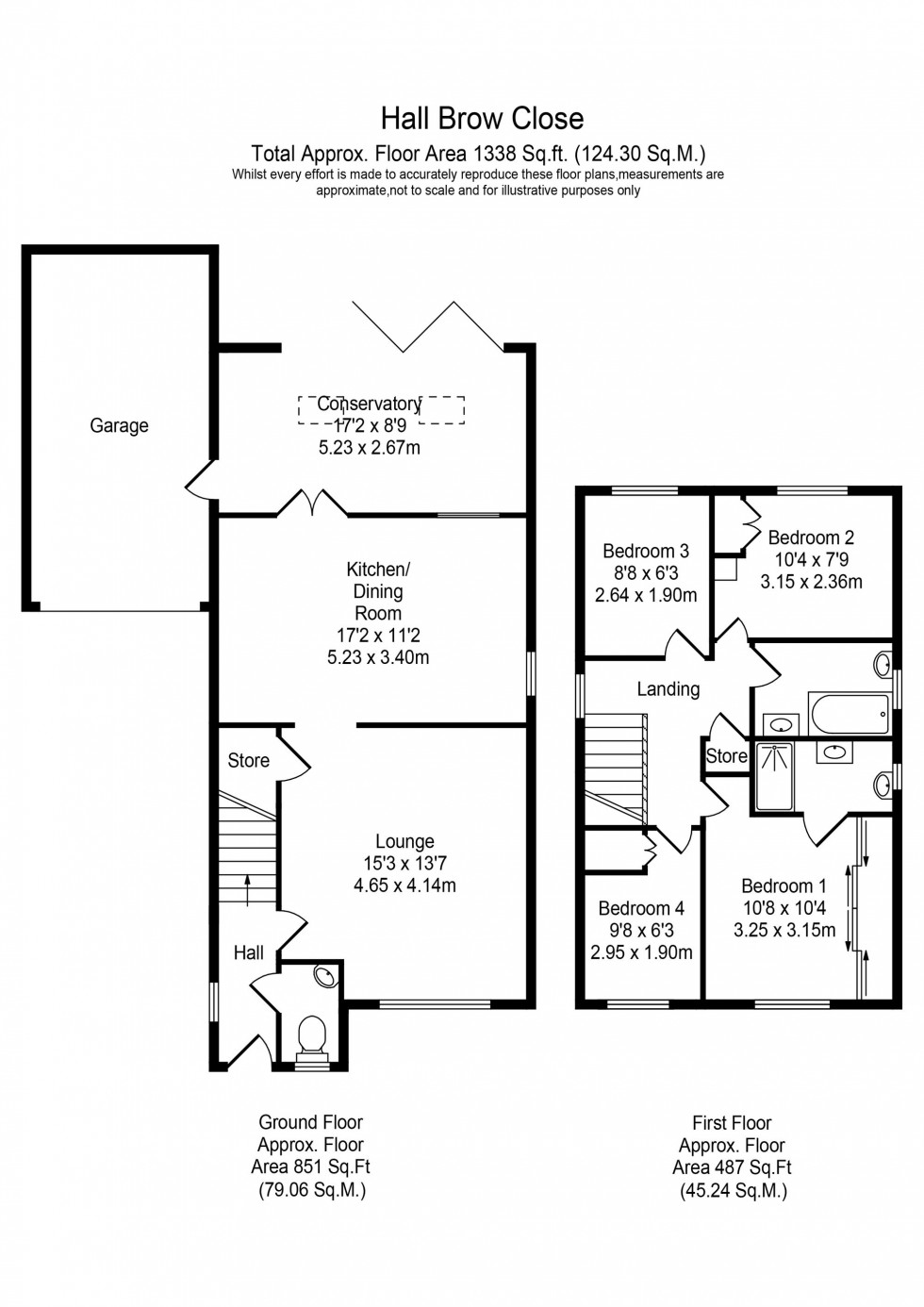 Floorplan for Hall Brow Close, Ormskirk, L39