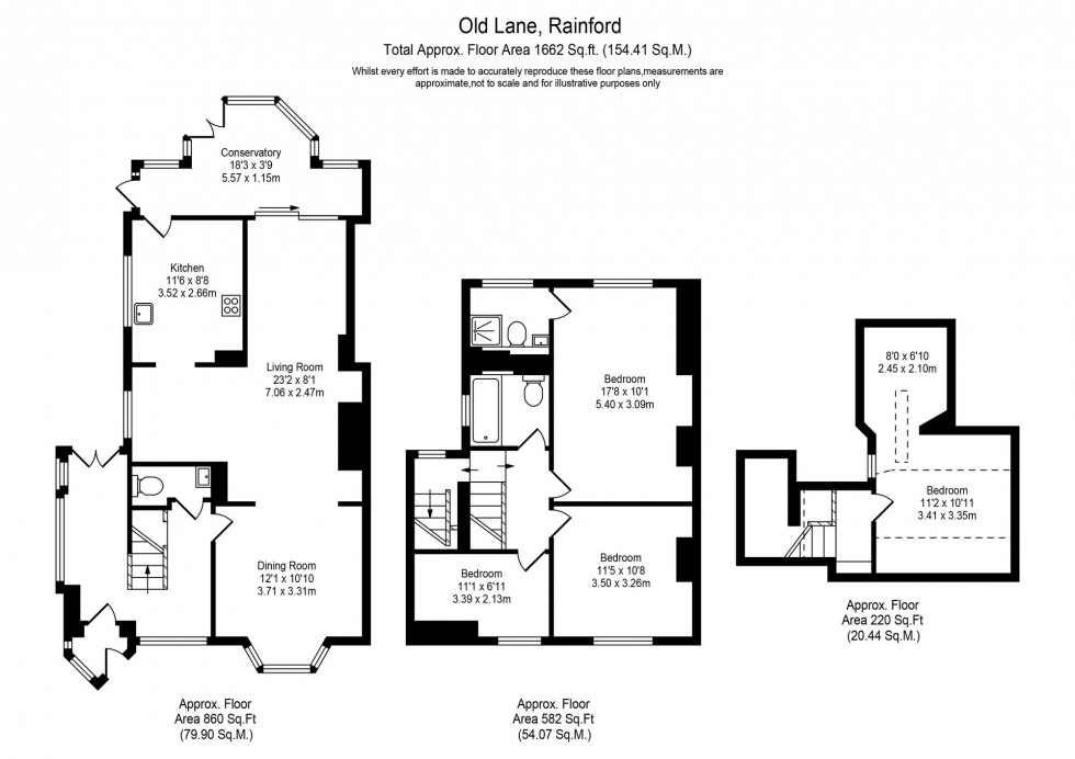 Floorplan for Old Lane, Rainford, WA11
