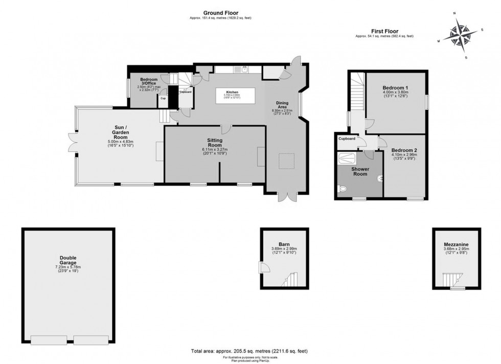Floorplan for Underbarrow, Kendal, LA8