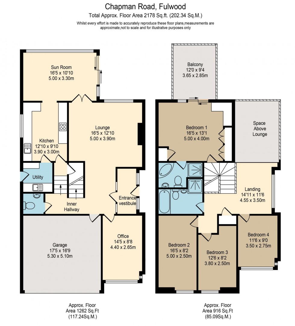 Floorplan for Chapman Road, Fulwood, PR2