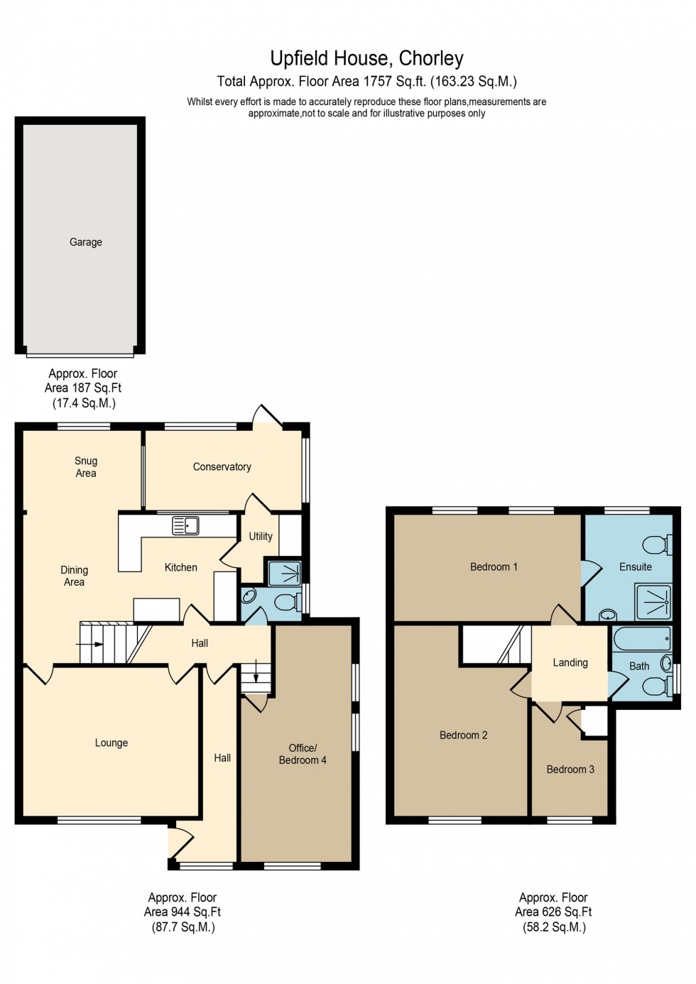 Floorplan for Pike Lowe, Brinscall, PR6